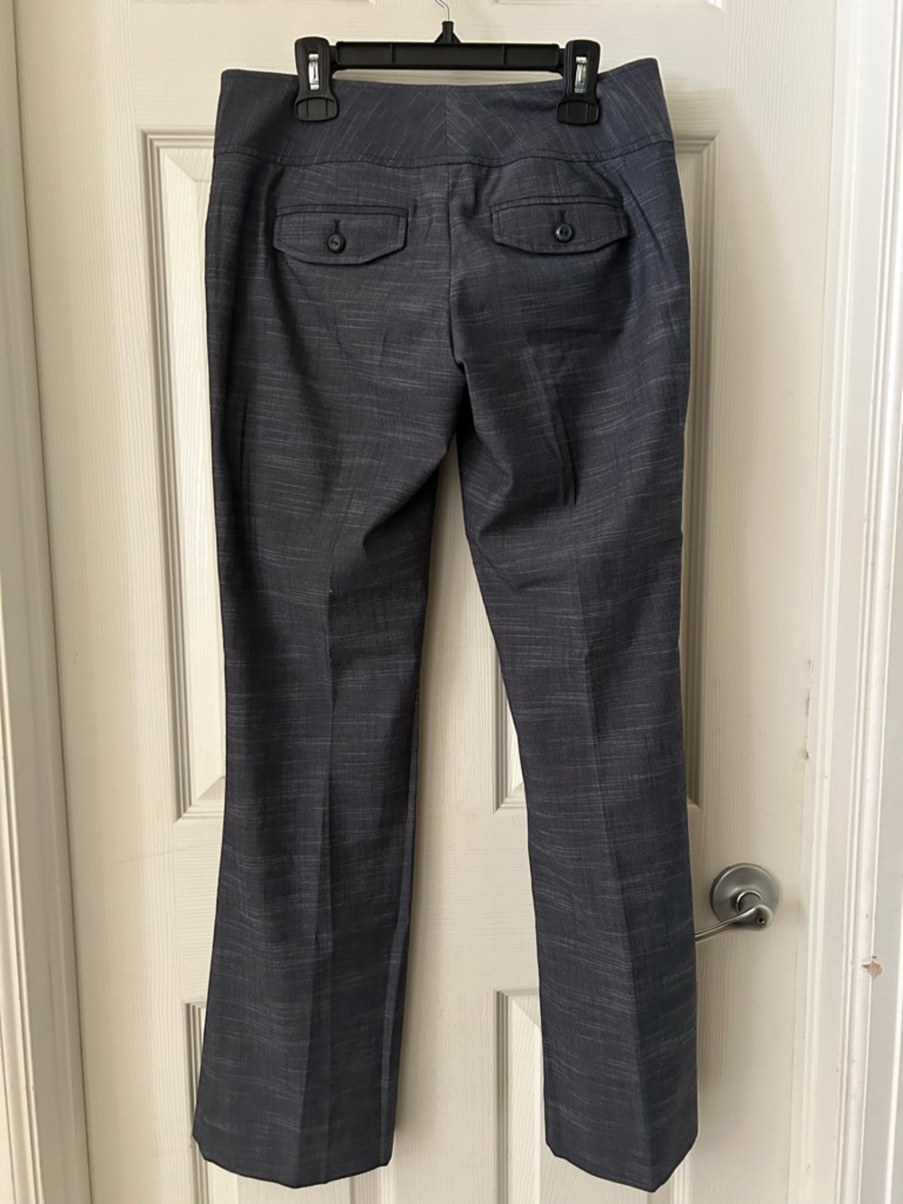 The Limited Charcoal Wide-Leg Dress Pants with Asymmetrical Button Waist - Picture 2 of 2